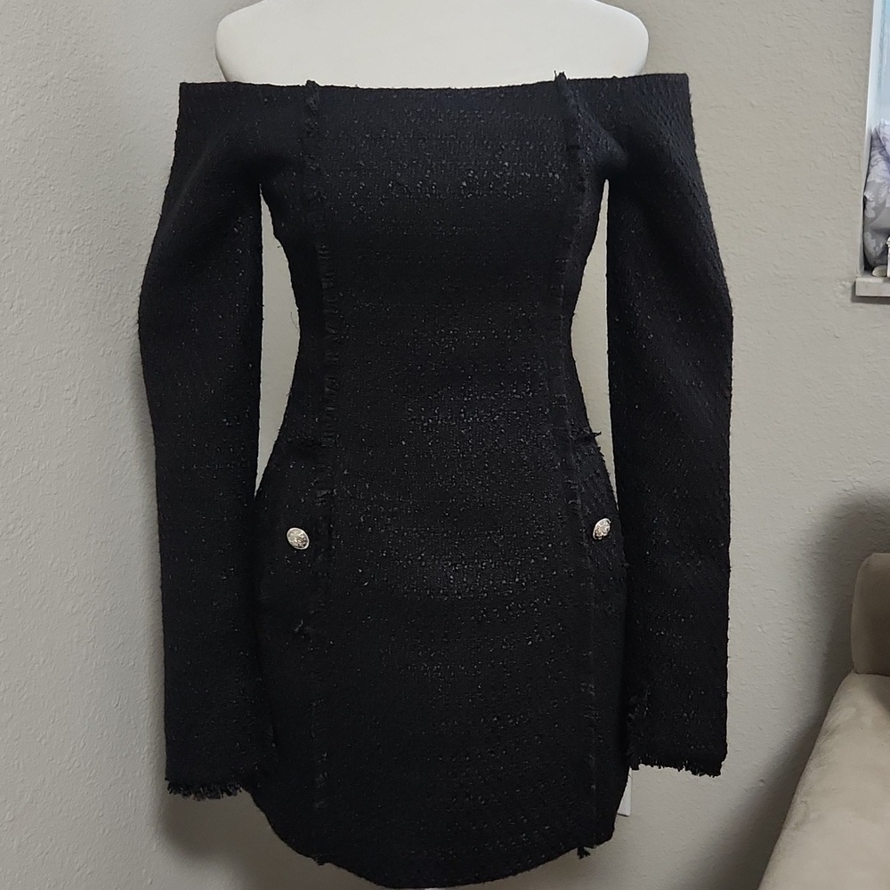 NWT NICHOLAS The Label Sunny tweed dress